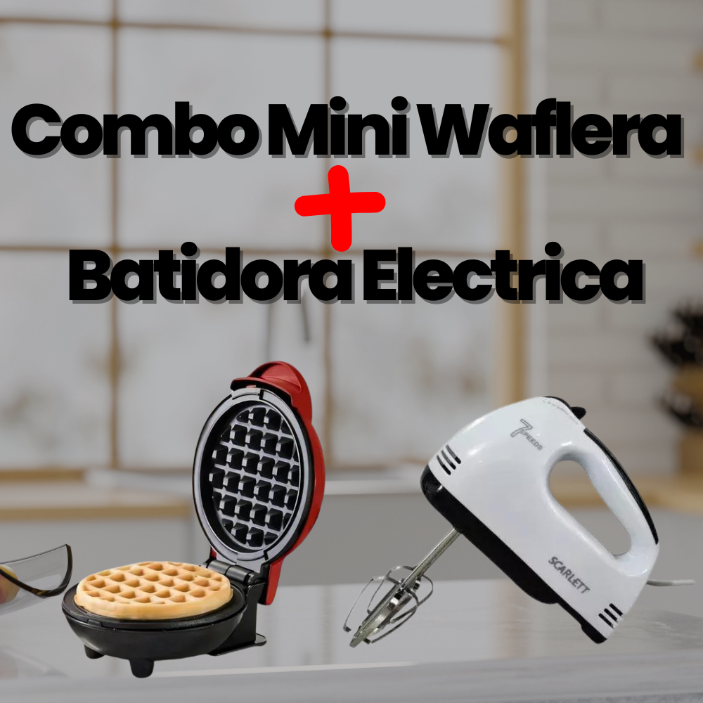 Combo Mini Waflera + Batidora Eléctrica | Scarlett®